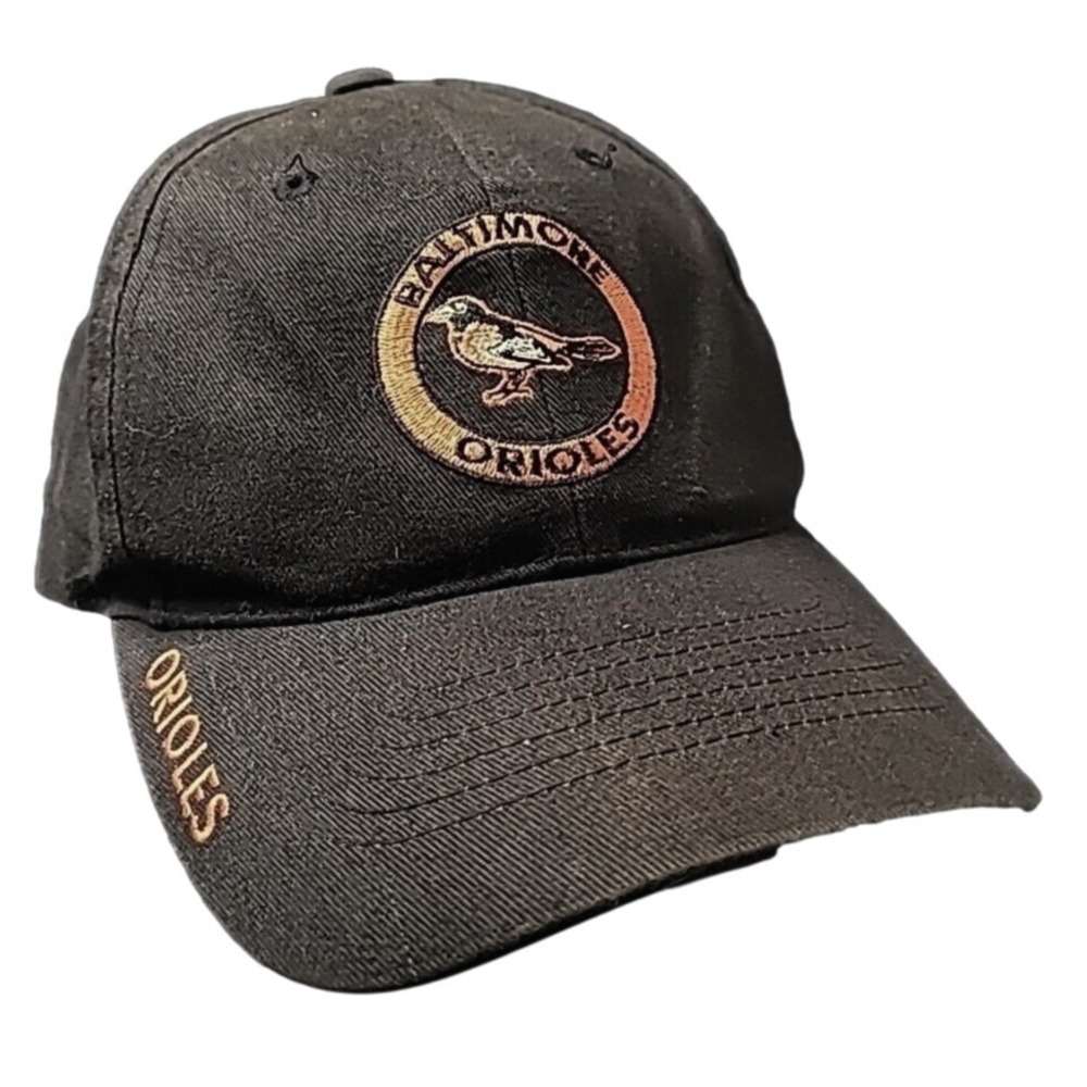 Annco Baltimore Orioles Black Baseball‎ Cap Hat MLB Adjustable